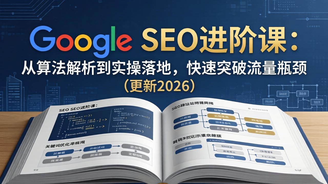 Google SEO进阶课：从算法解析到实操落地，快速突破流量瓶颈（更新2026）_酷乐网