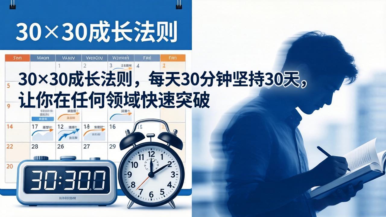 付费文章：30×30成长法则，每天30分钟坚持30天，让你在任何领域快速突破_酷乐网